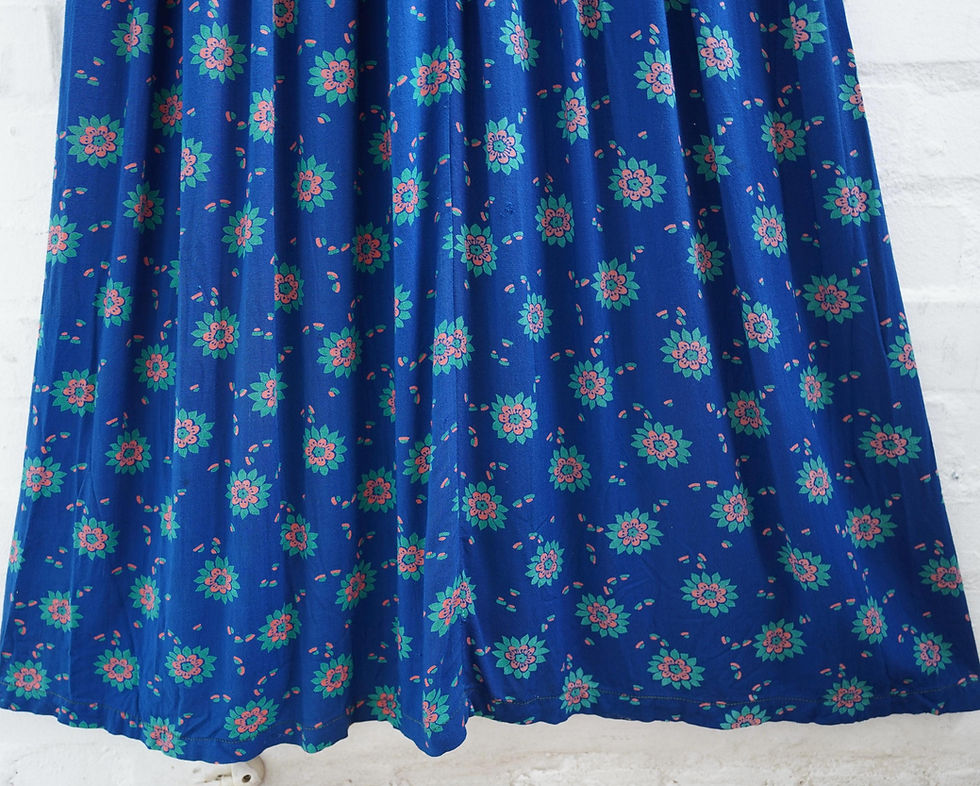 Miniatura: 1970s Hand Embroidered Patchwork Folk Hippy Boho Festival Woodstock Afghan Maxi