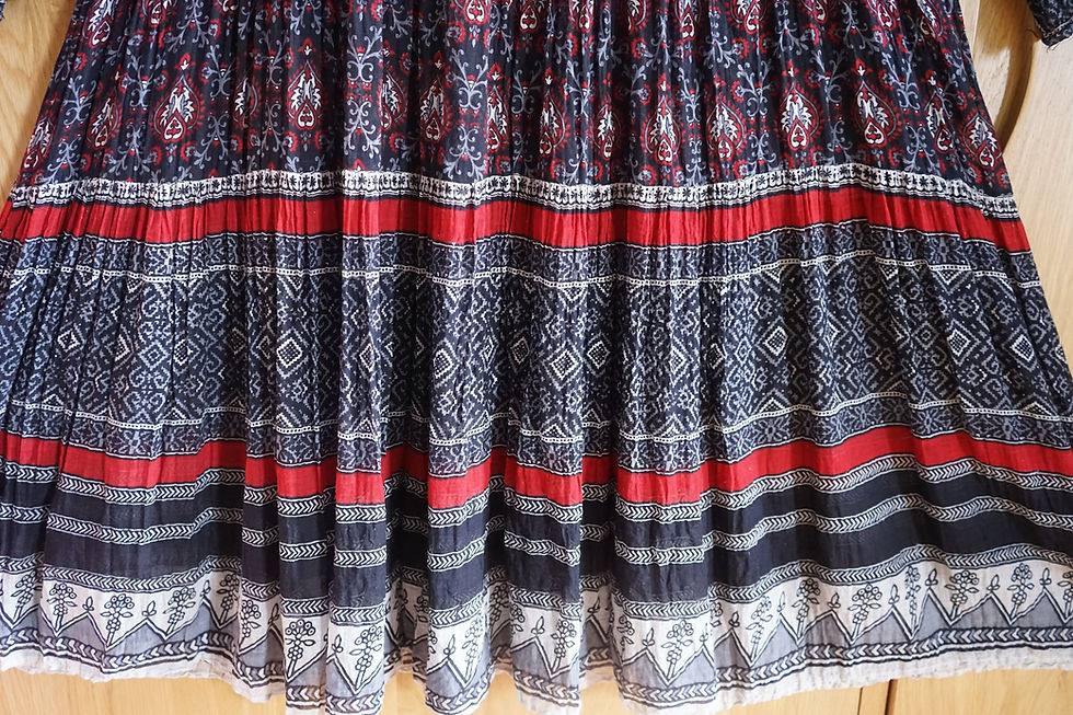 サムネイル： 1970s Vintage Ayesha Davar Ultra Soft Paper Thin Indian Gauze Cotton  Boho Dress