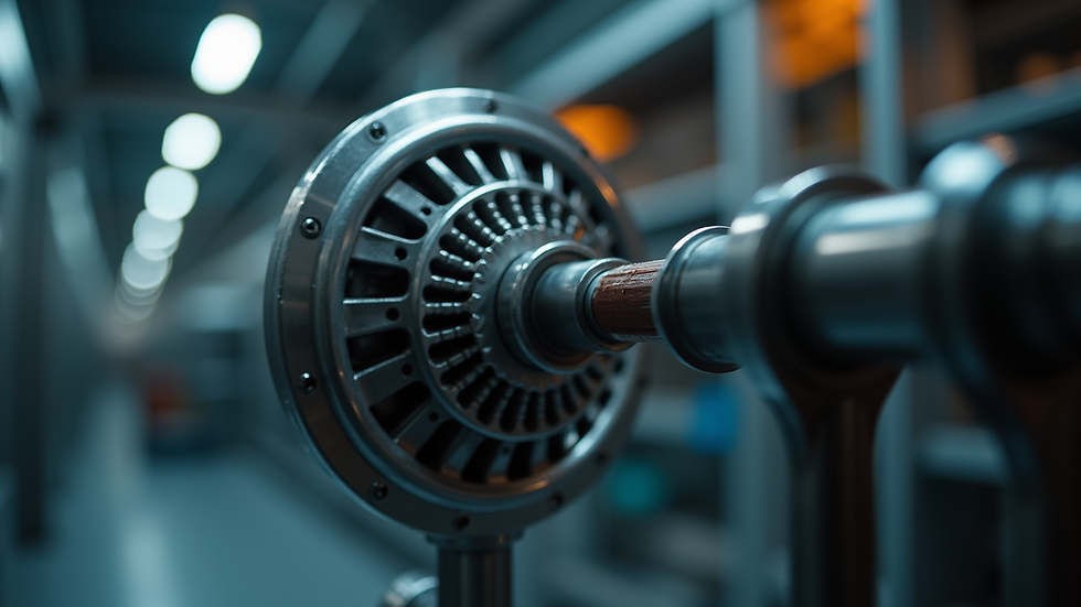 Close-up view of a kinetic system mechanism