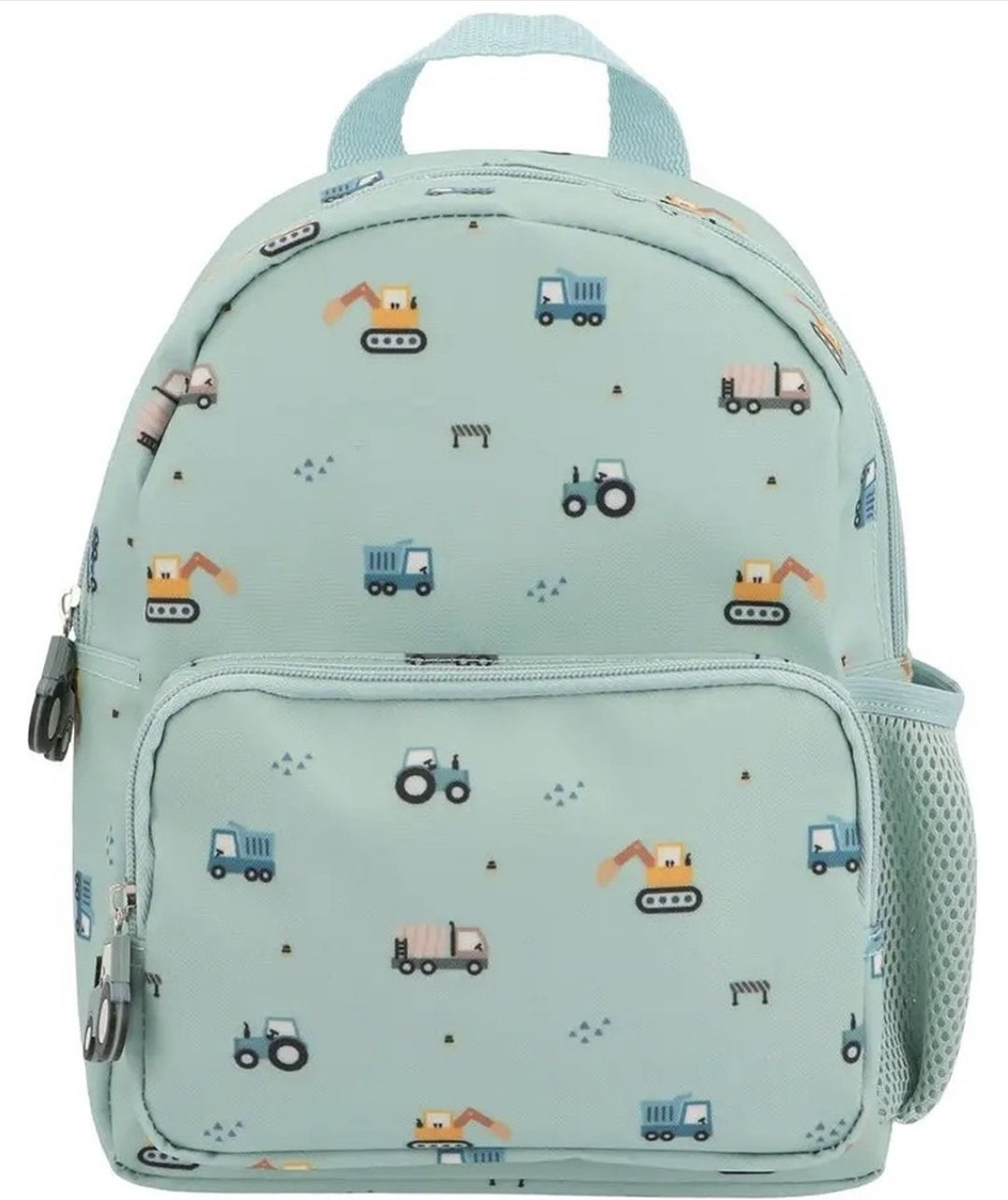 Rugzak | Schooltas | H28xB25xD9cm | Groen | Trucks | Tractor | 1-5 jaar