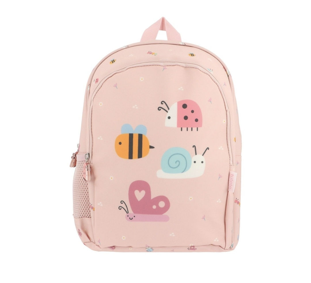 Schooltas | Rugzak | 5-10 jaar | Roze | Lieveheersbeestje | Vlinder | 35x26x12,5