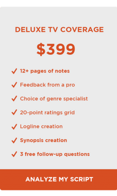 Deluxe TV Script Coverage