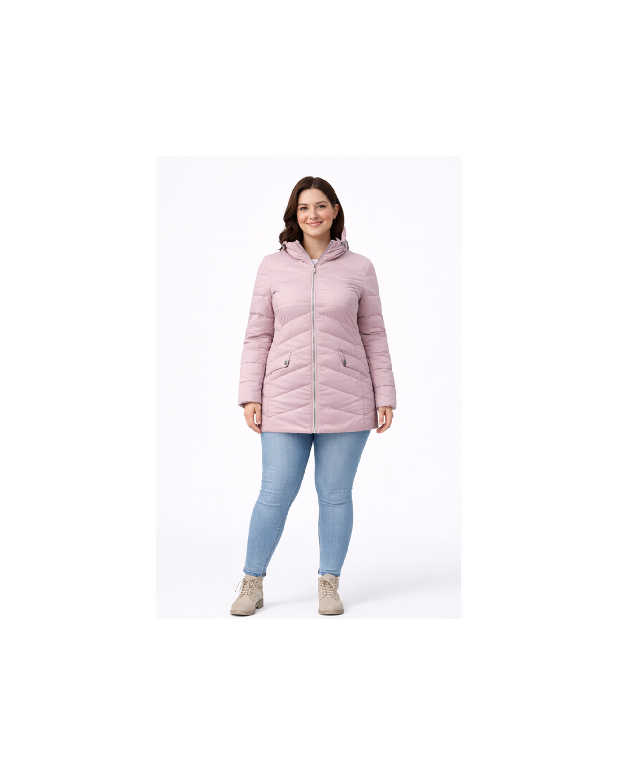 Pink Hooded Quilted Puffer Jacket