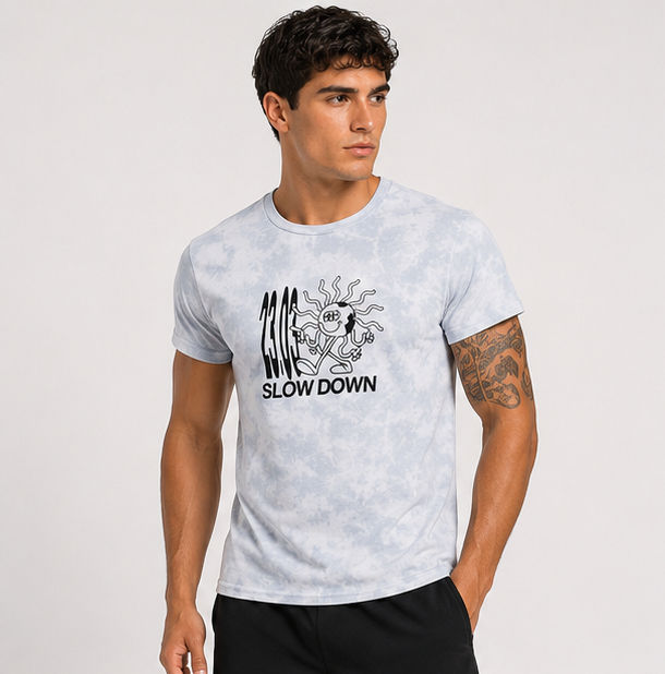 Slow Down Graphic Tie Dye T-Shirt