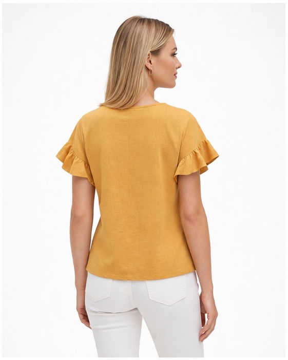 Thumbnail: Frill Sleeve Casual Top