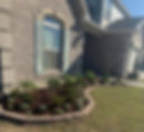 Landscaped yard