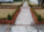 Landscaped yard