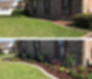 Landscaped yard