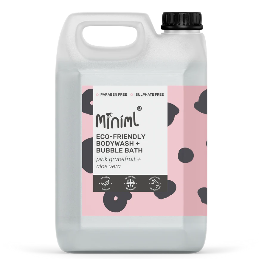 Bodywash + Bubblebath - Pink Grapefruit + Aloe Vera - Miniml