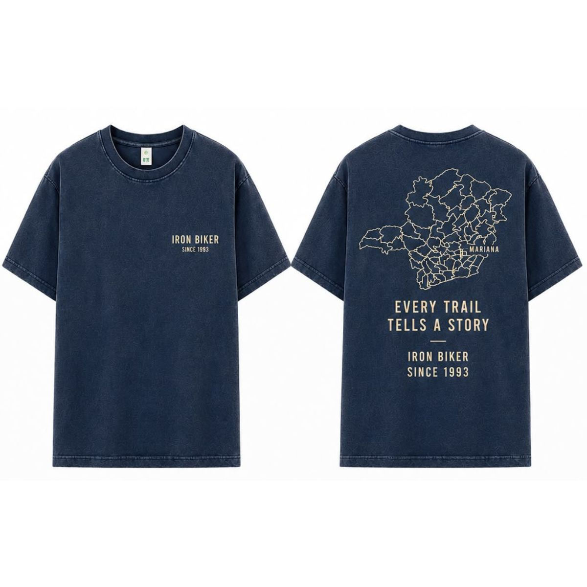 Camiseta Infantil Over Every Trail Iron Biker