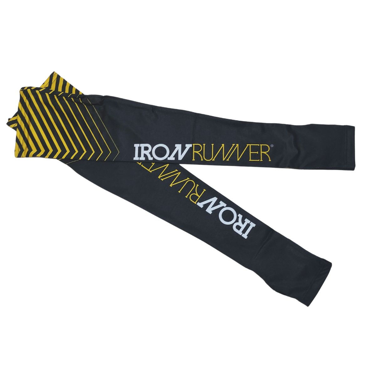 Manguito Iron Runner Preto e Amarelo - Com Dedal