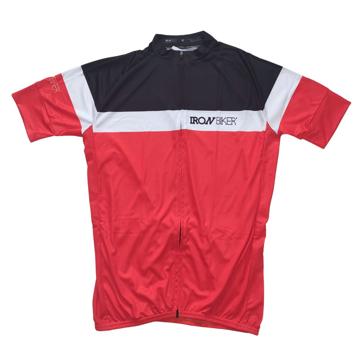 Jersey Iron Biker Preta Laranja e Branca