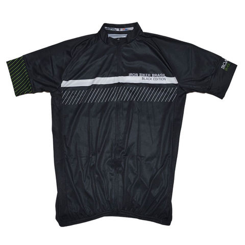 Jersey Iron Biker Black Edition Detalhe Verde