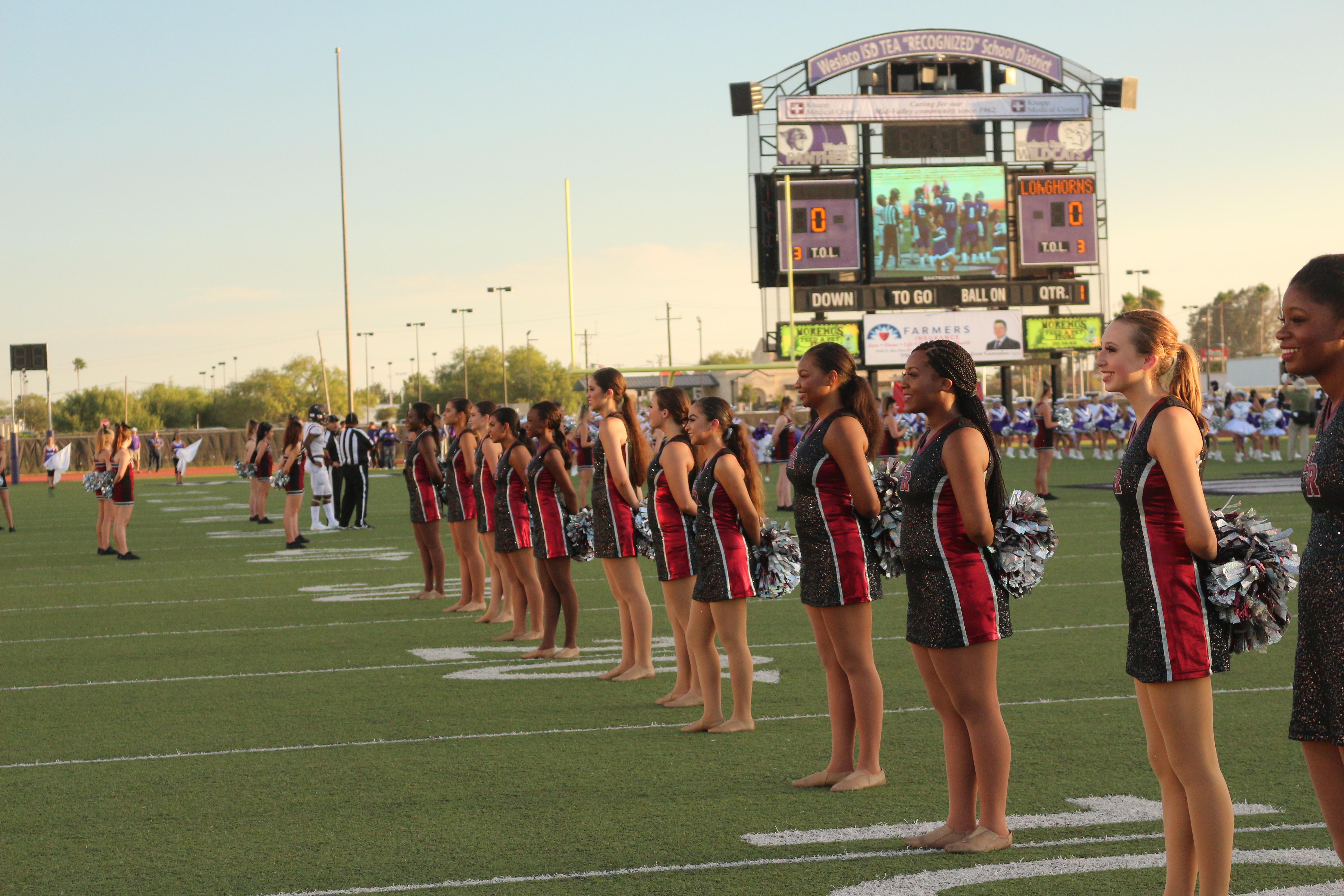 Lariettes get ready to perform Alma