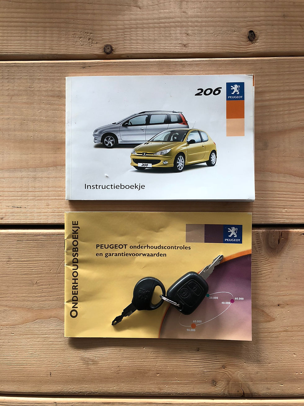 Thumbnail: Peugeot 206 SW 1.4 Zwart 2004