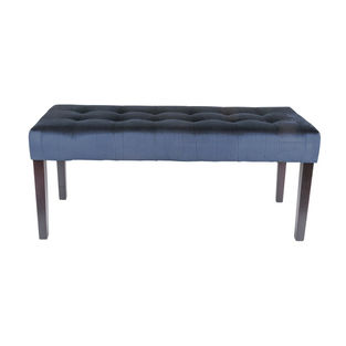 K3 Blue velvet stool