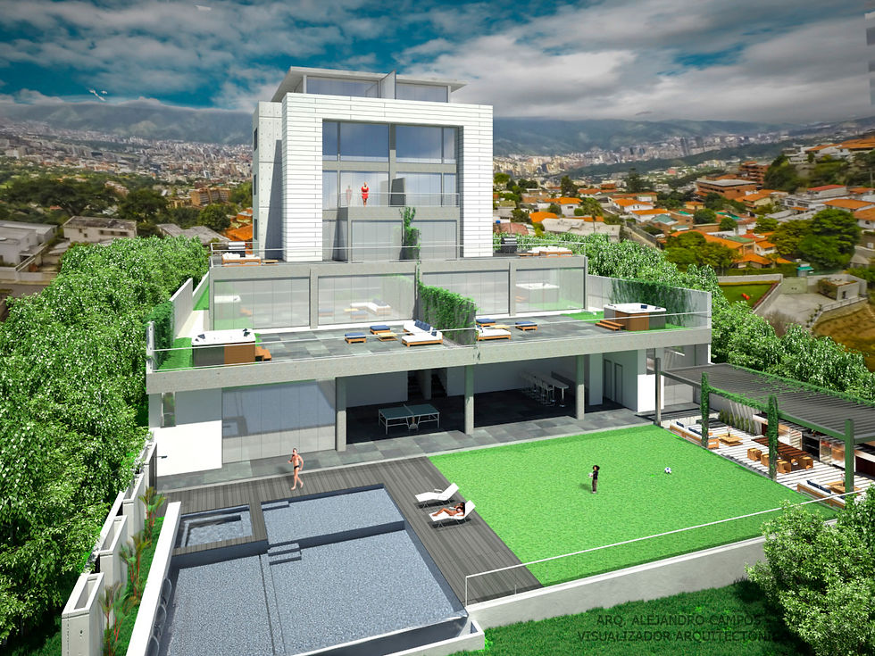 Edificio Cima7 - Fachada Posterior