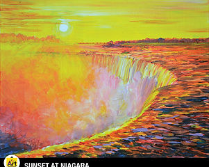 SUNSET AT NIAGARA