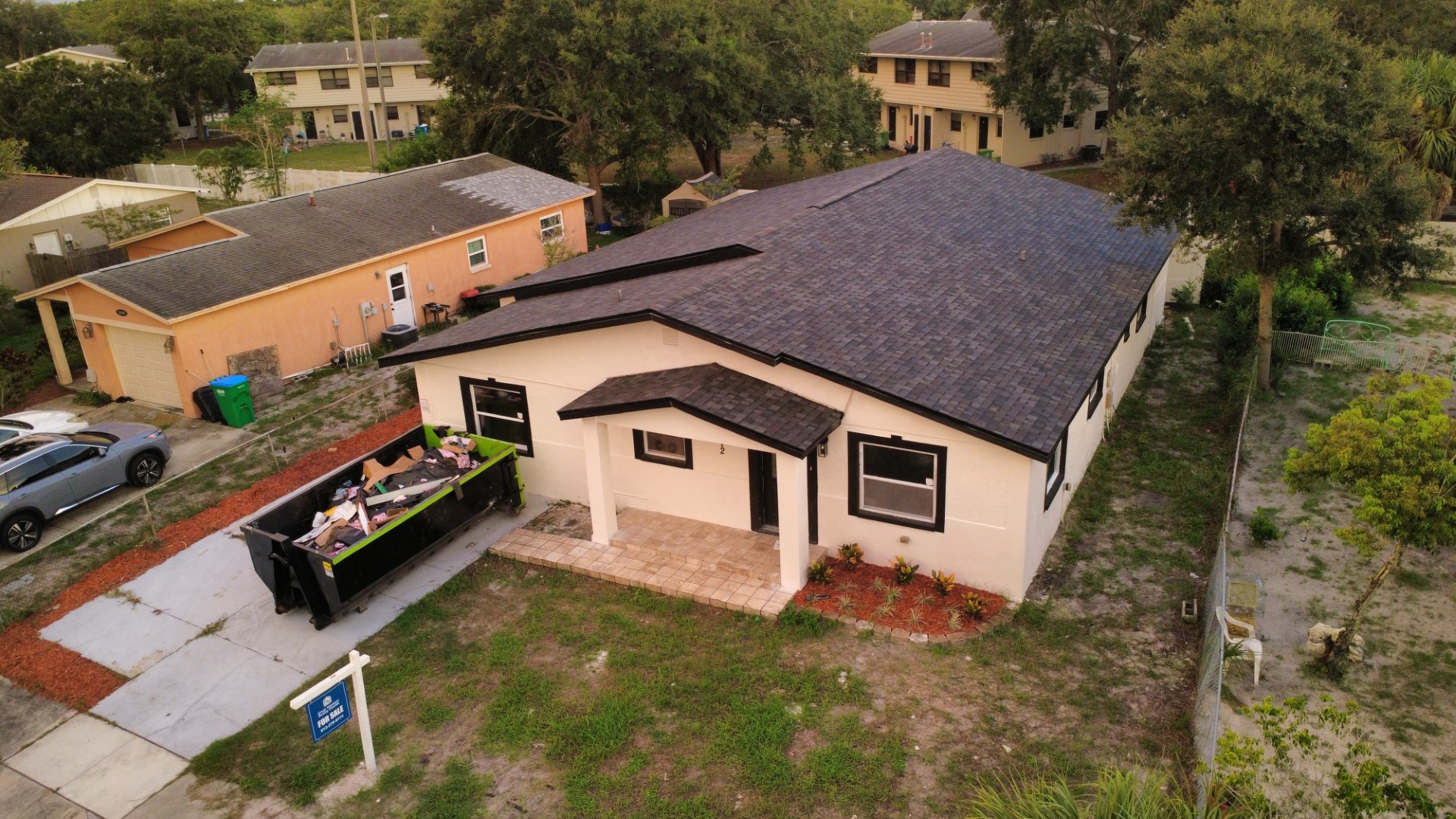 Roof replacement in progress on a Seminole, FL home