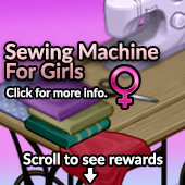 Sewing Machine for girls, Free clothes Woozworld