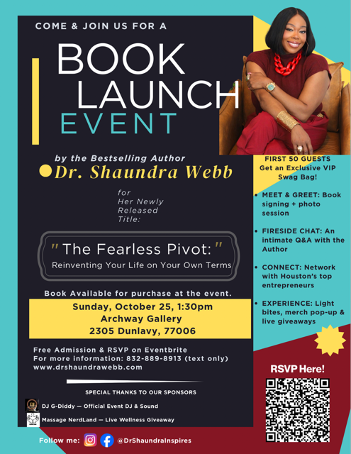 Dr. Shaundra Webb Presents The Fearless Pivot Book Signing