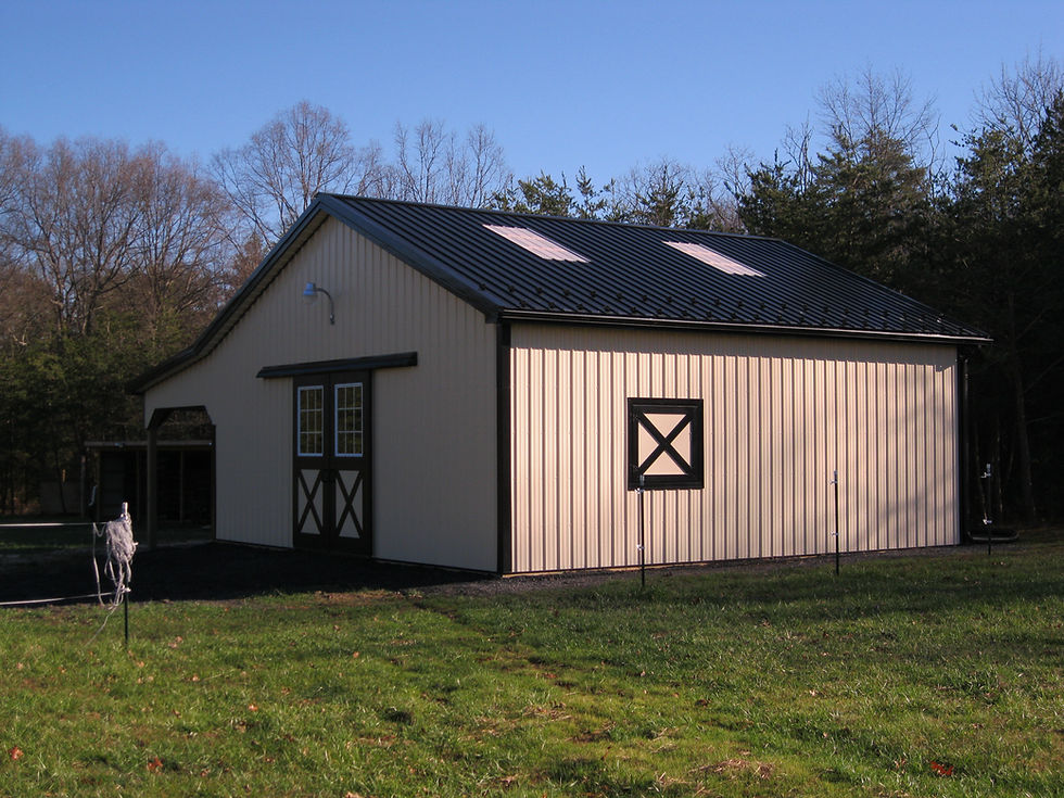 36'x36'x12' with a 12'x36' lean to
