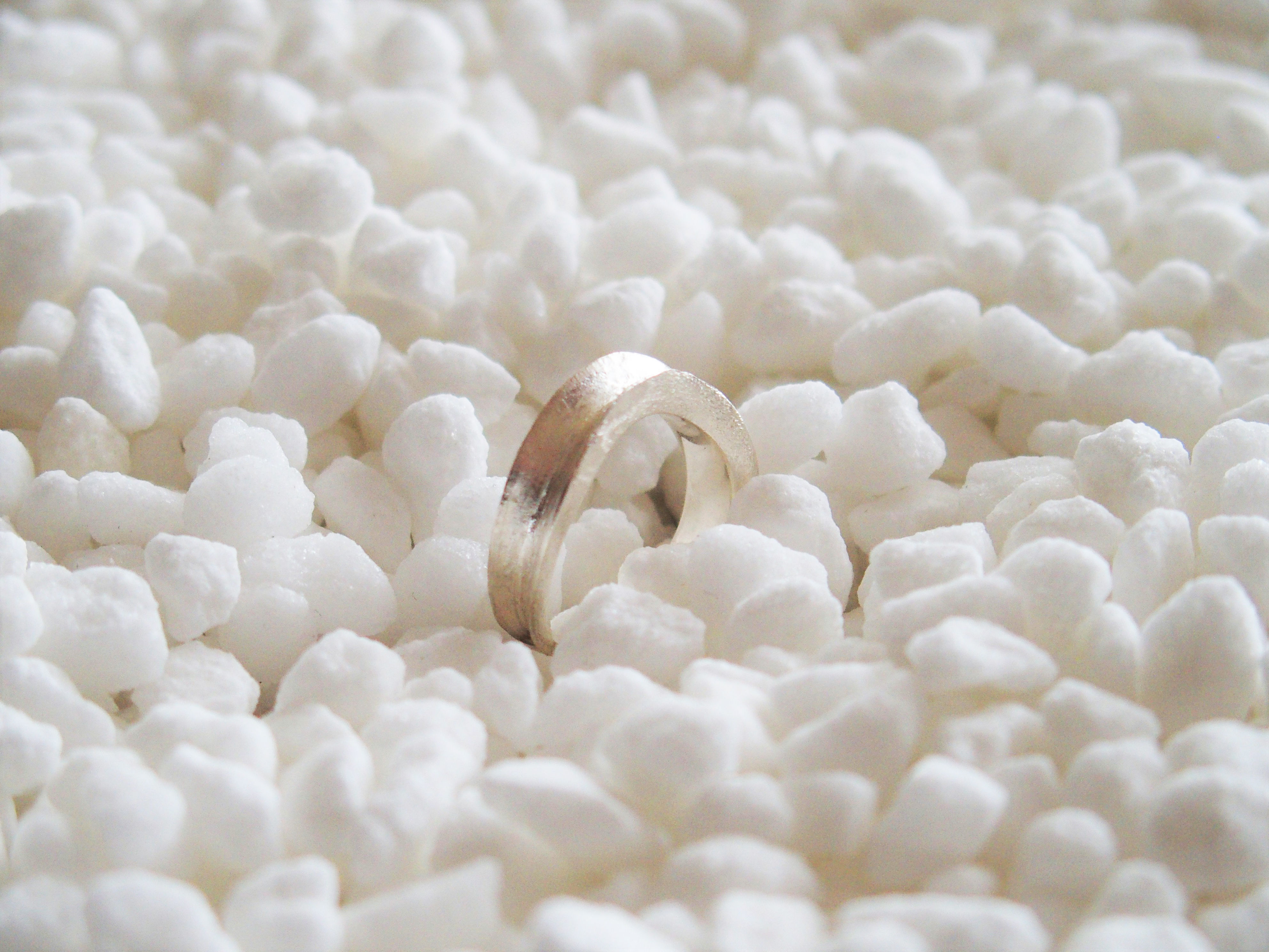 witzilveren ring - glad