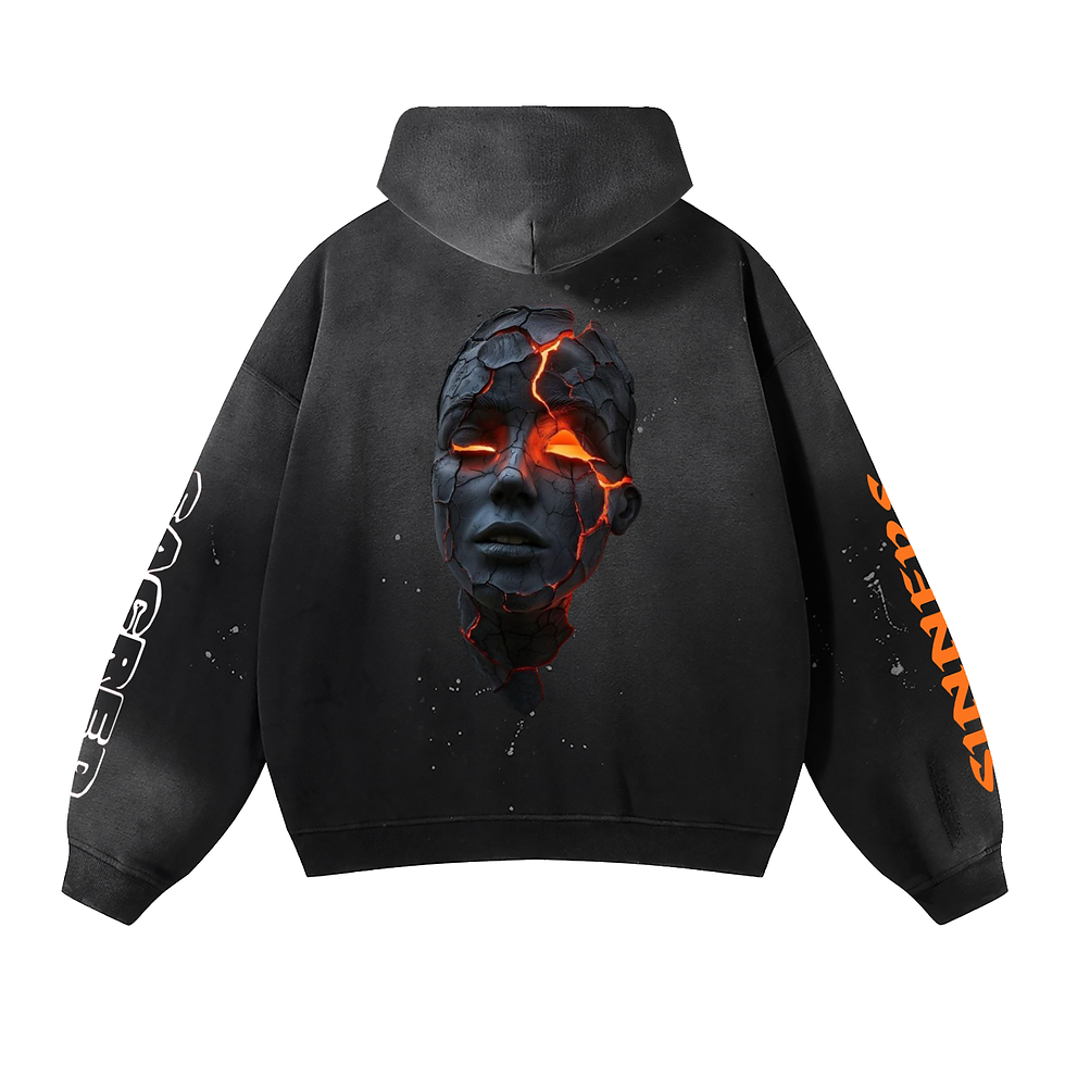 Thumbnail: Vintage Washed Frayed Fleece Hoodie