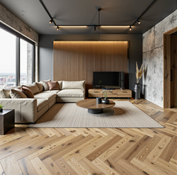 Edlingham Antique Herringbone: Brushed & Matt Lacquered 1055