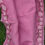 Thumbnail: Pallu view of Pink Full Border Cutwork Kota Saree with detailed floral border work
