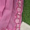 Thumbnail: Pink Full Border Cutwork Kota Saree with matching blouse piece displayed
