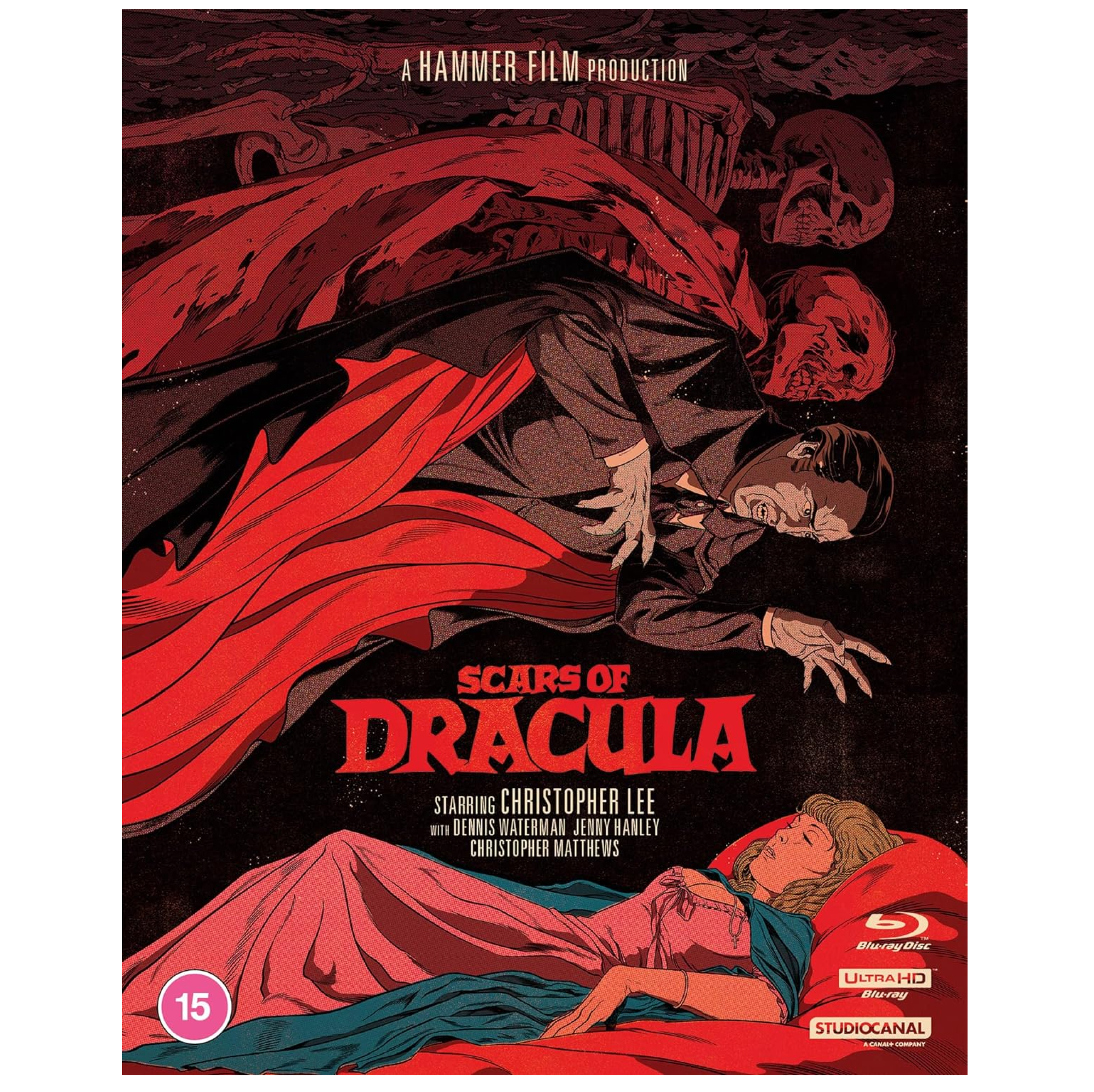 Scars of Dracula (Limited Region Free/B UK Import) 4K UHD & Blu-Ray w/ Box