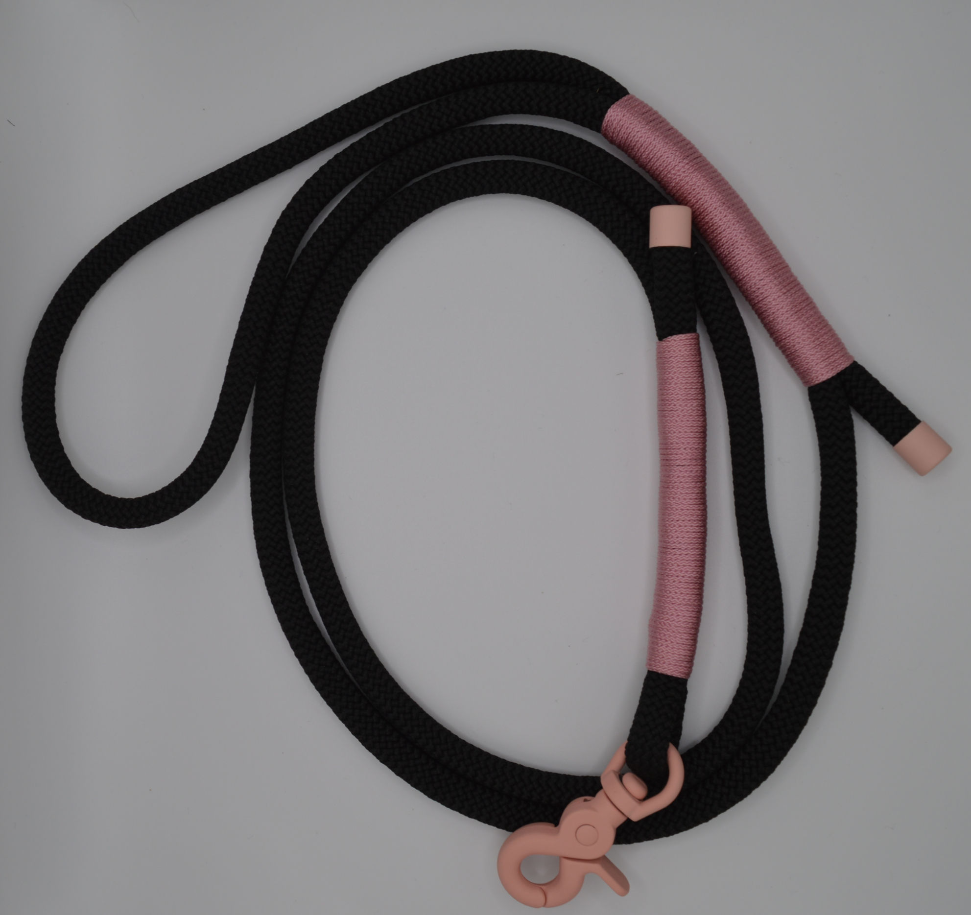 Kurzführer 1,5m Schwarz-Rosa
