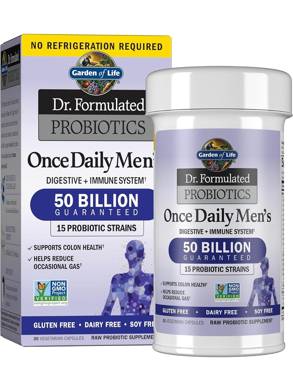 Garden of Life Probiotics for Men Dr Formulated 50 Billion CFU 15 Probiotics