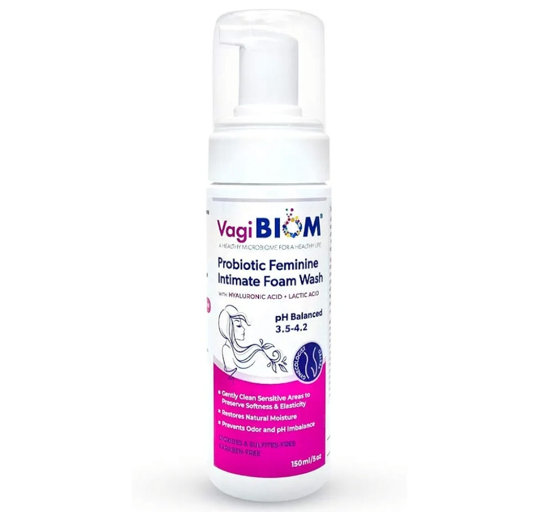 Biom Probiotics Vaginal moisturizing Foam Wash and Odor Control: First-in-Class