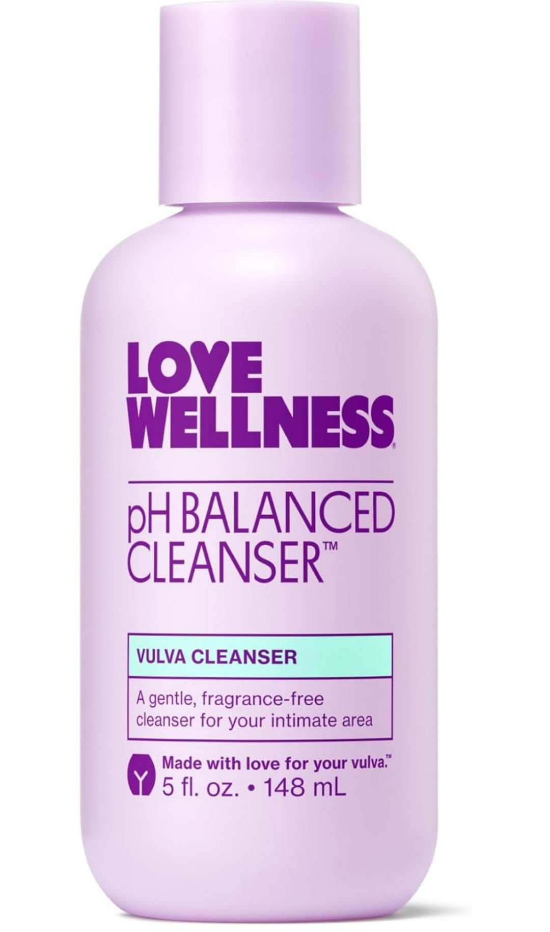 Love Wellness Feminine Wash for Women, pH Balancing Cleanser | Fragrance-Free