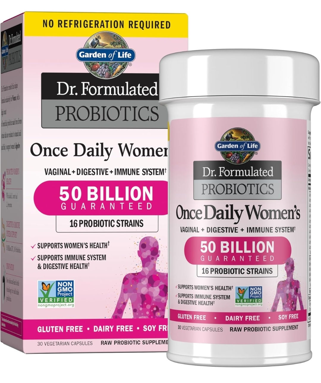 Garden of Life Once Daily Dr. Formulated Probiotics for Women 50 Billion CFU
