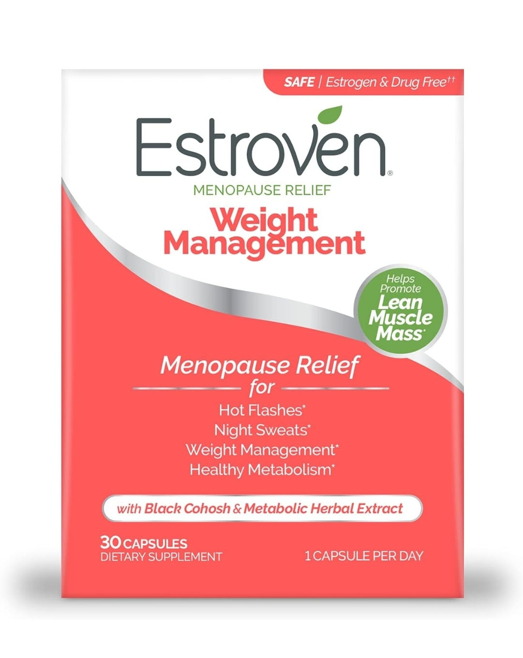 Estroven Weight Management for Menopause Relief - 30 Ct
