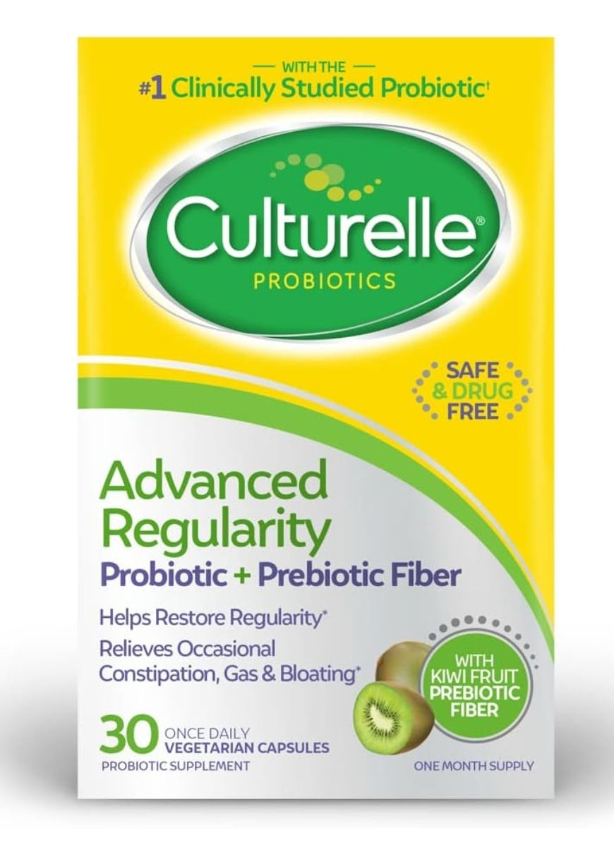 Culturelle Advanced Regularity Daily Probiotic for Women & Men, 30 Count, Probio
