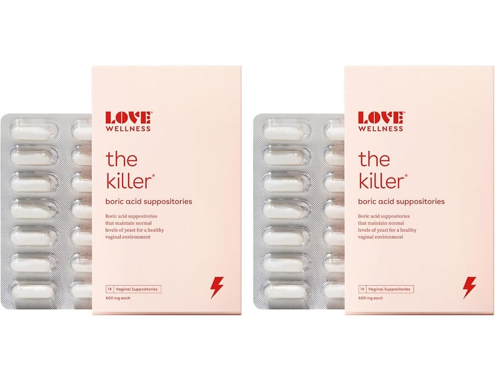 Love Wellness Boric Acid Suppositories for Women, The Killer | Vaginal Supposito