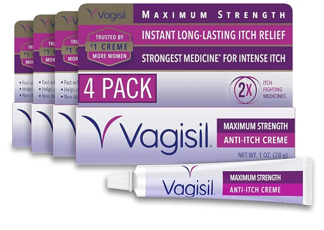 Vagisil Maximum Strength Feminine Anti-Itch Cream with Benzocaine for Women