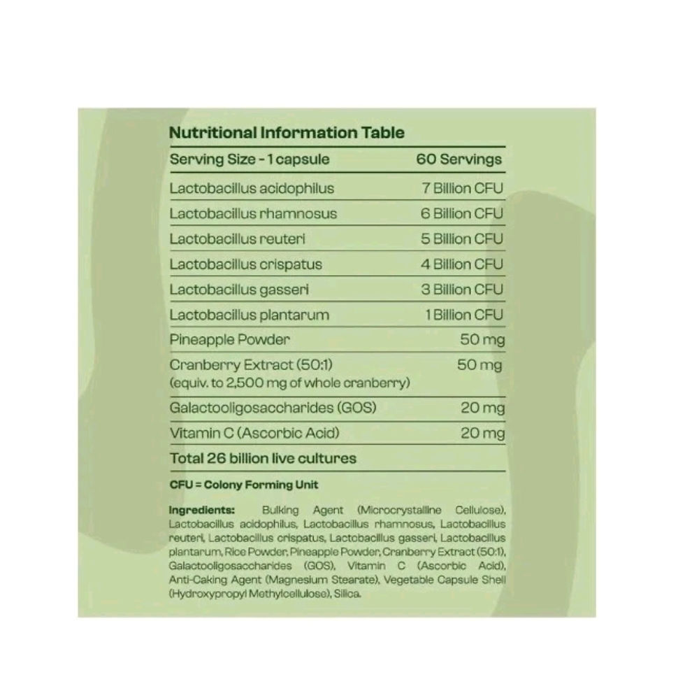 Thumbnail: Womenli Her V Flora Probiotic  26 billion CFU  60 Capsules