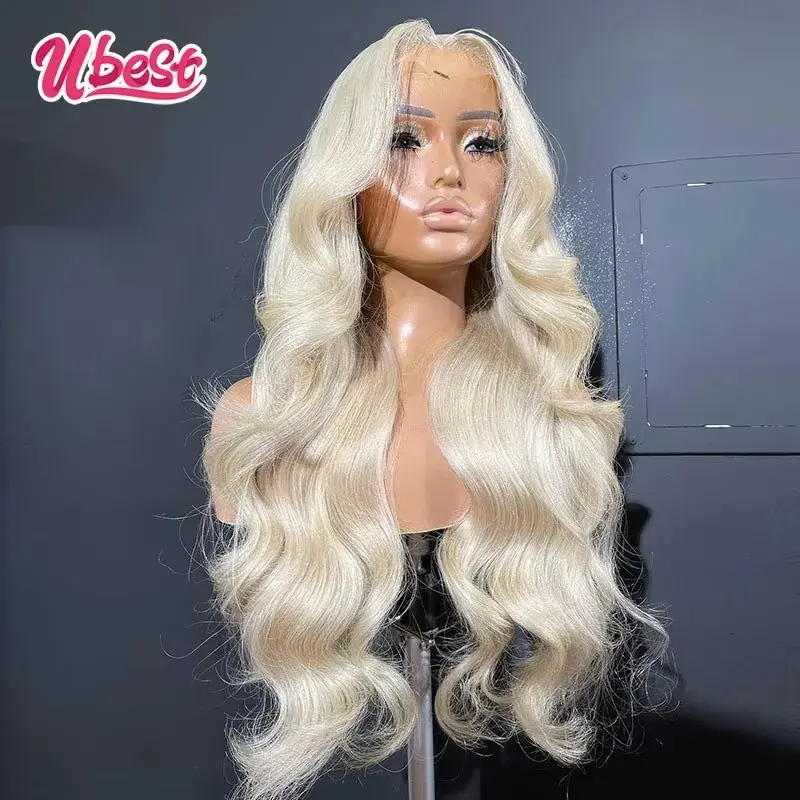 Thumbnail: 13X6 Ombre 613 Orange Red Wig Human Hair Colored Body Wave 13x4 Lace Front