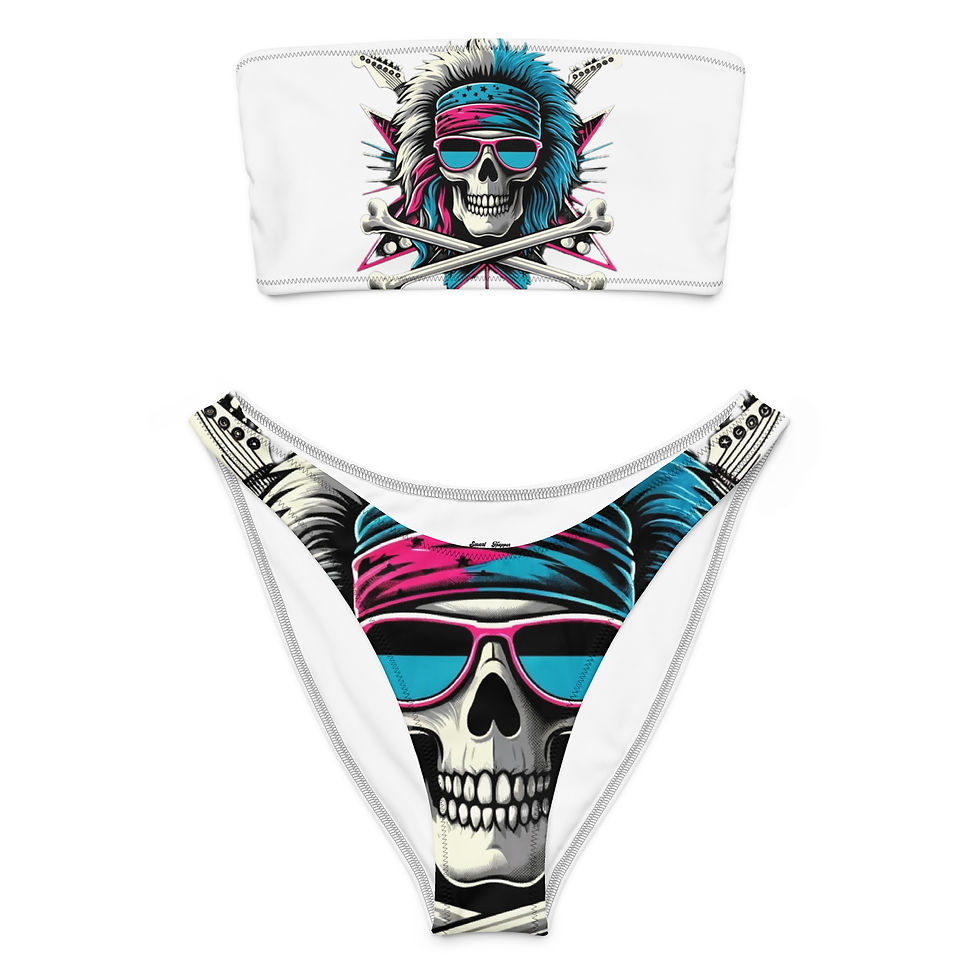 Thumbnail: Smart Trapper Rockstar Recycled bandeau bikini