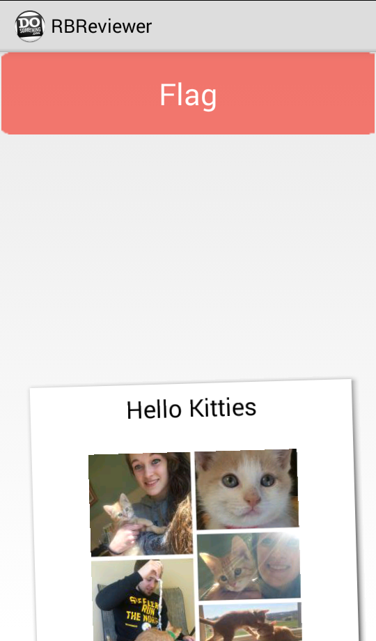 Left Swipe to "Flag"