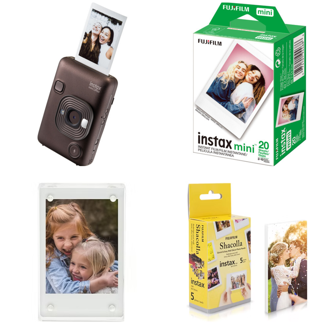 ערכת Fujifilm Instax Mini LiPlay Hybrid בצבע חום