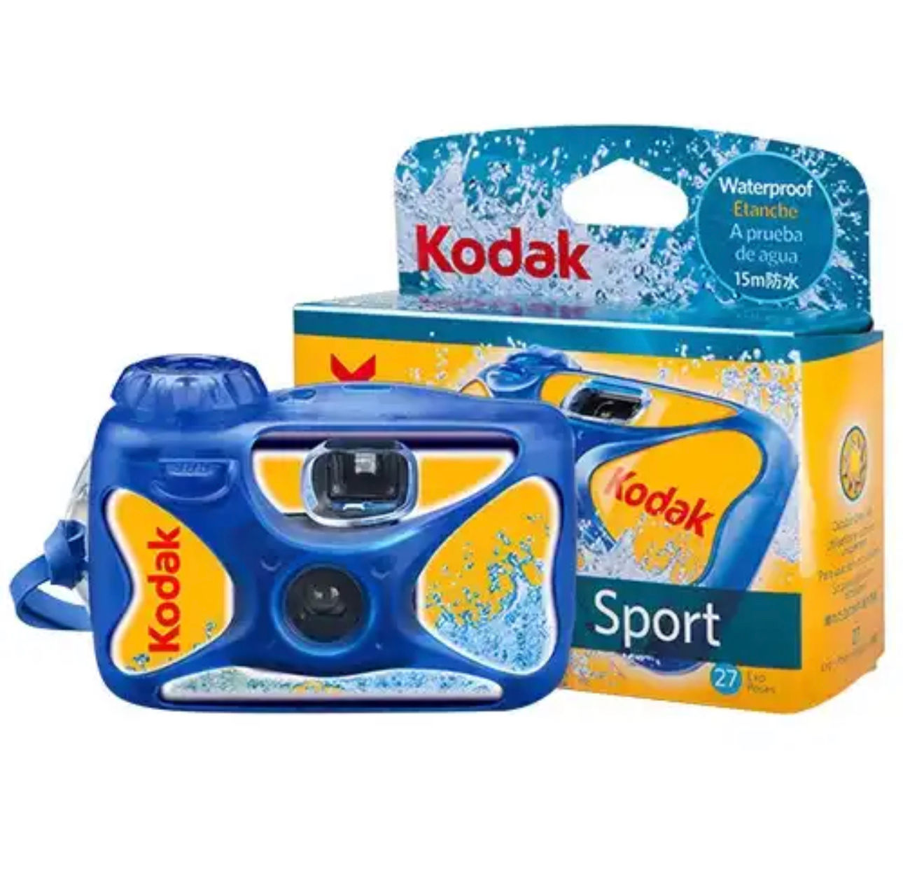 מצלמה 27 תמונות חד פעמית עמידה במים KODAK Sport