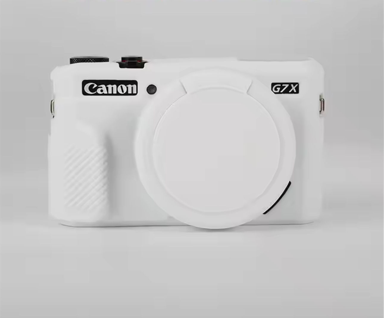 כיסוי סיליקון למצלמה CANON G7X Mark II בצבע לבן