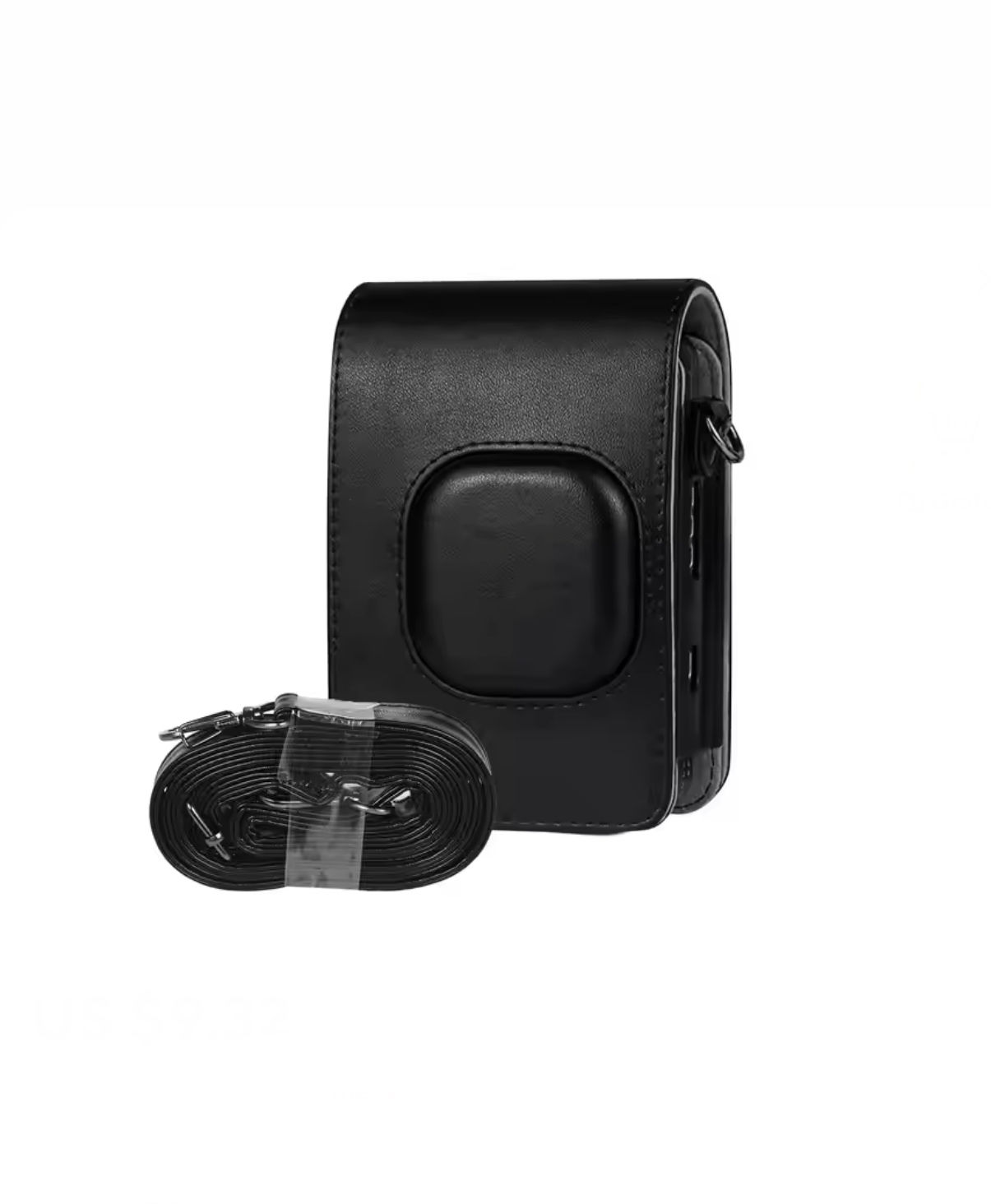 תיק עור למצלמה Instax Mini LiPlay Hybrid בצבע שחור