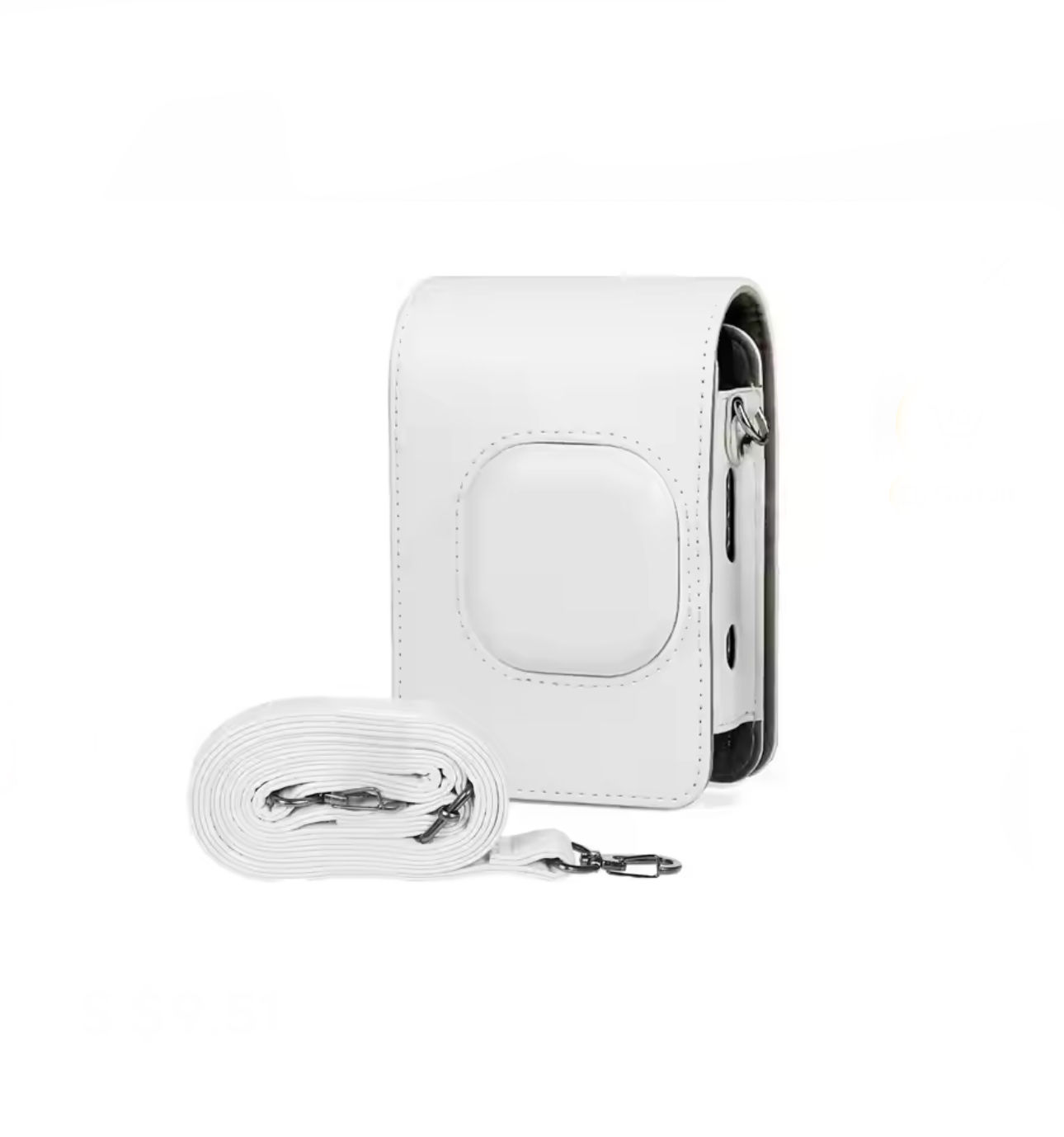 תיק עור למצלמה Instax Mini LiPlay Hybrid בצבע לבן